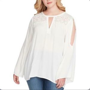 jessica simpson gardenia padma cold shoulder shirt